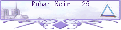 Ruban Noir 1-25
